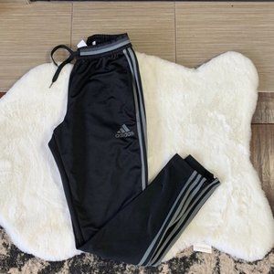 Adidas men sweat pants size small zipper legs